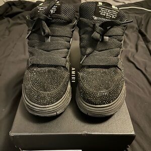 AMIRI Black Sparkle Sneakers